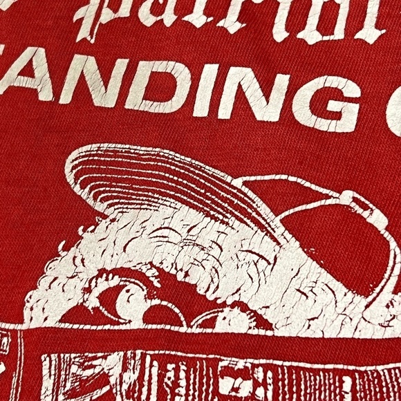 Vintage 1982 Patriot News Carrier Red Crewneck 80s Tee Top Shirt - Picture 3 of 5